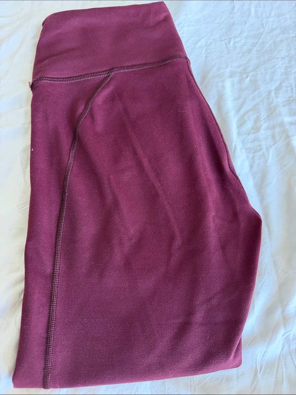 Fabletics Women's Burgundy Power Hold High-Waist Leggings - Picture 5 of 5